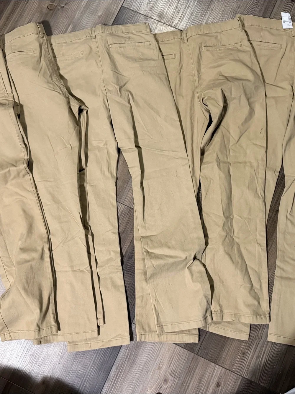 Boys size 16 nwt 5 pairs Stretch Chino Pants - Khaki